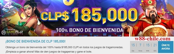¡BONO DE BIENVENIDA DE CLP 185,000!